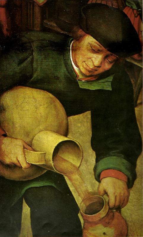 Pieter Bruegel detalj fran bondbrollopet oil painting image